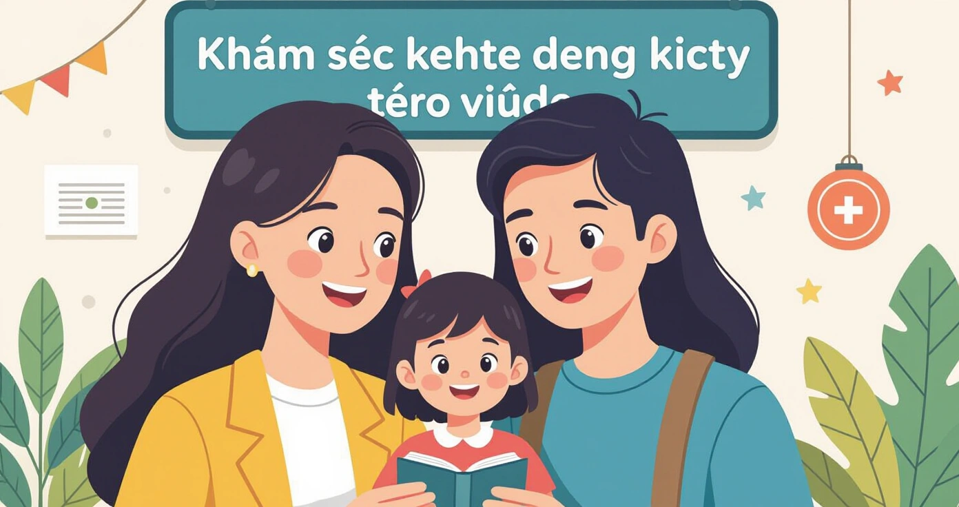 Bác sĩ đo chiều cao và cân nặng cho trẻ trong buổi khám sức khỏe định kỳ