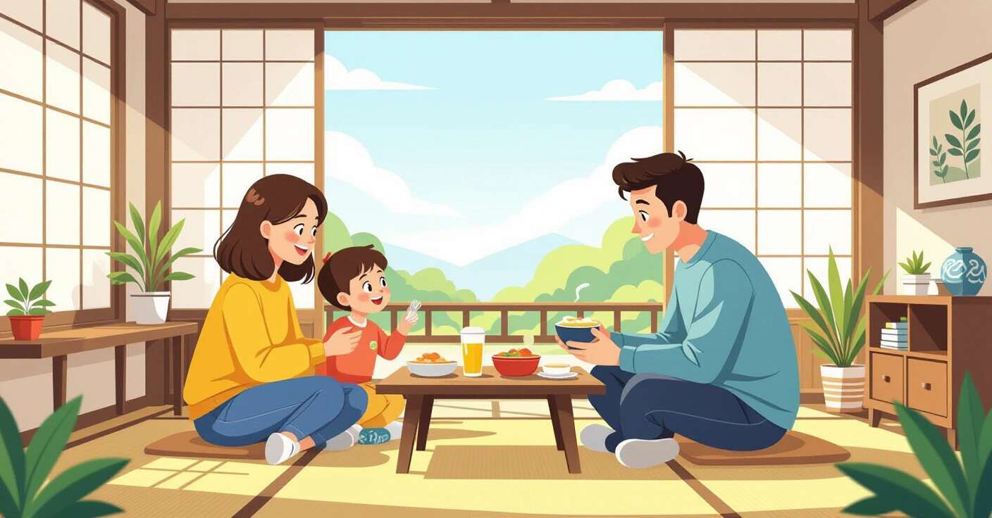 Mẹ Việt chuẩn bị hộp cơm bento không chứa dị ứng cho con trong bếp hiện đại tại Nhật Bản