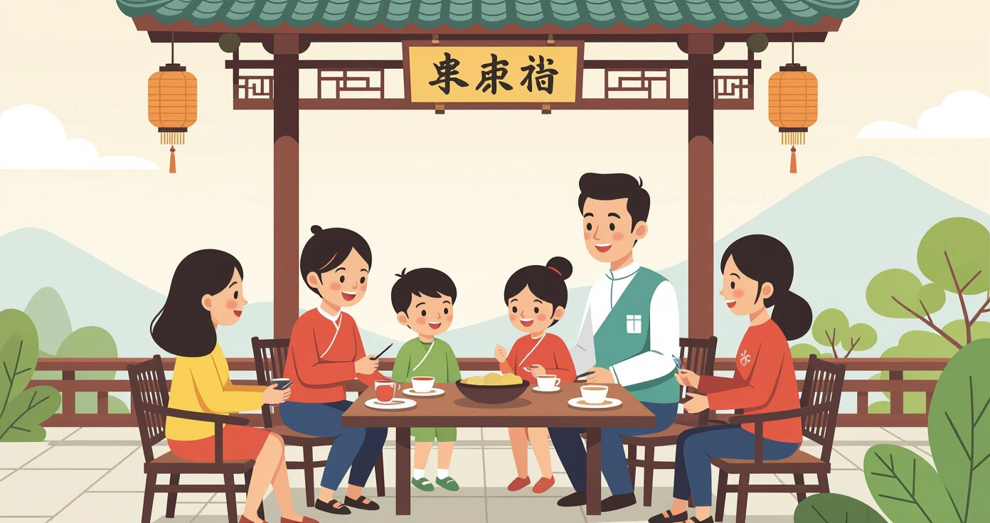 Các lọ thuốc Kampo và tinh dầu thảo dược dùng cho trẻ em trên nền tatami Nhật Bản