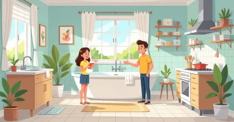 Hướng dẫn an toàn phòng tắm nhà bếp cho trẻ em tại Nhật Bản