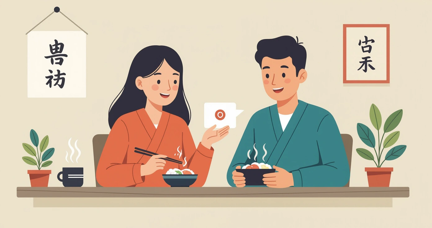 Ngườmẹ nước ngoài đang chuẩn bị hộp cơm bento cho con trong bếp Nhật Bản hiện đại