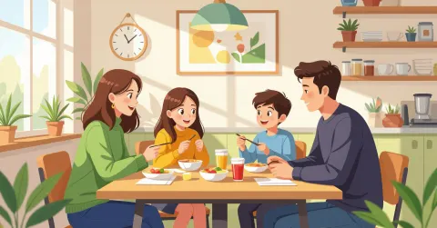 Phụ huynh đặt hộp bento vào túi giữ nhiệt có gel lạnh trong bếp Nhật Bản