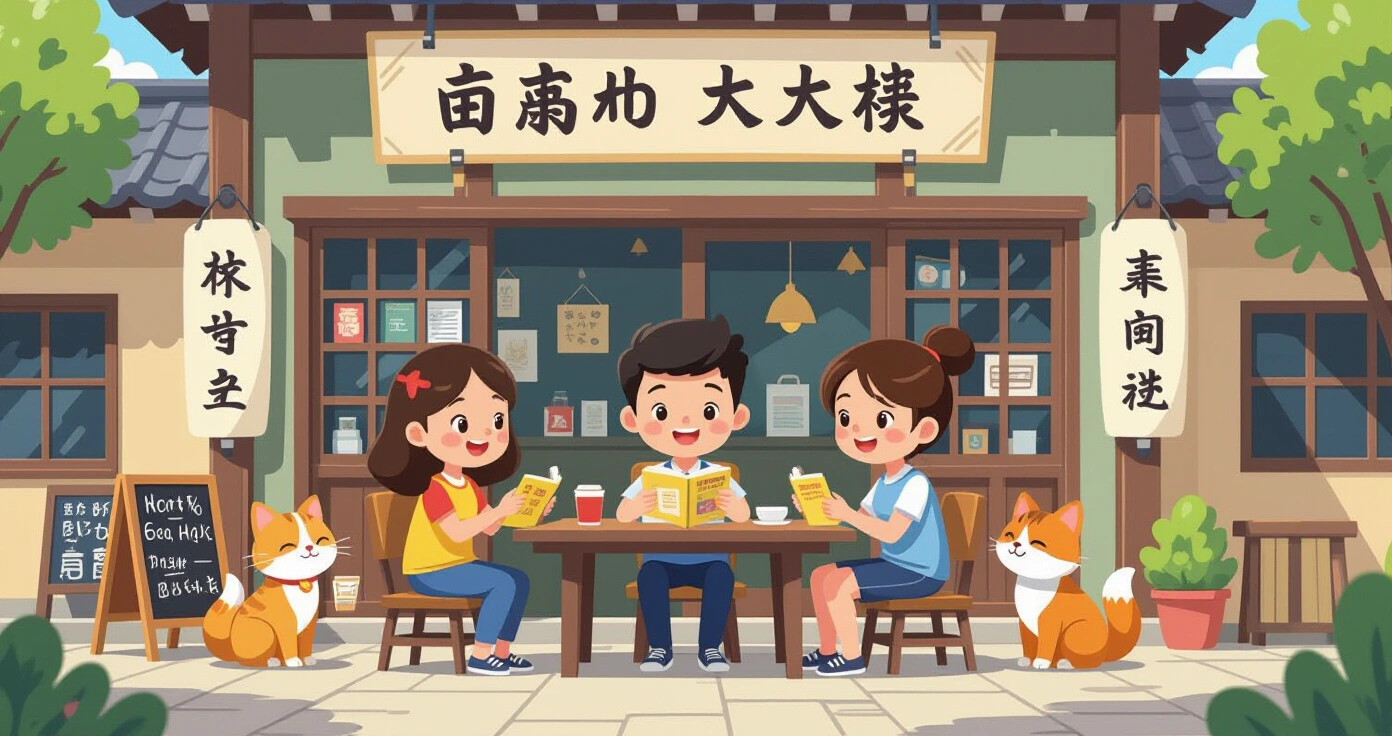Minh họa so sánh yochien công lập và yochien song ngữ với các biểu tượng giáo dục