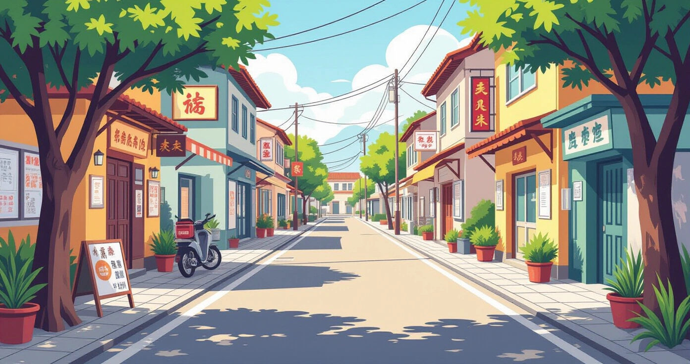 Tòa thị chính Nhật Bản với hoa anh đào