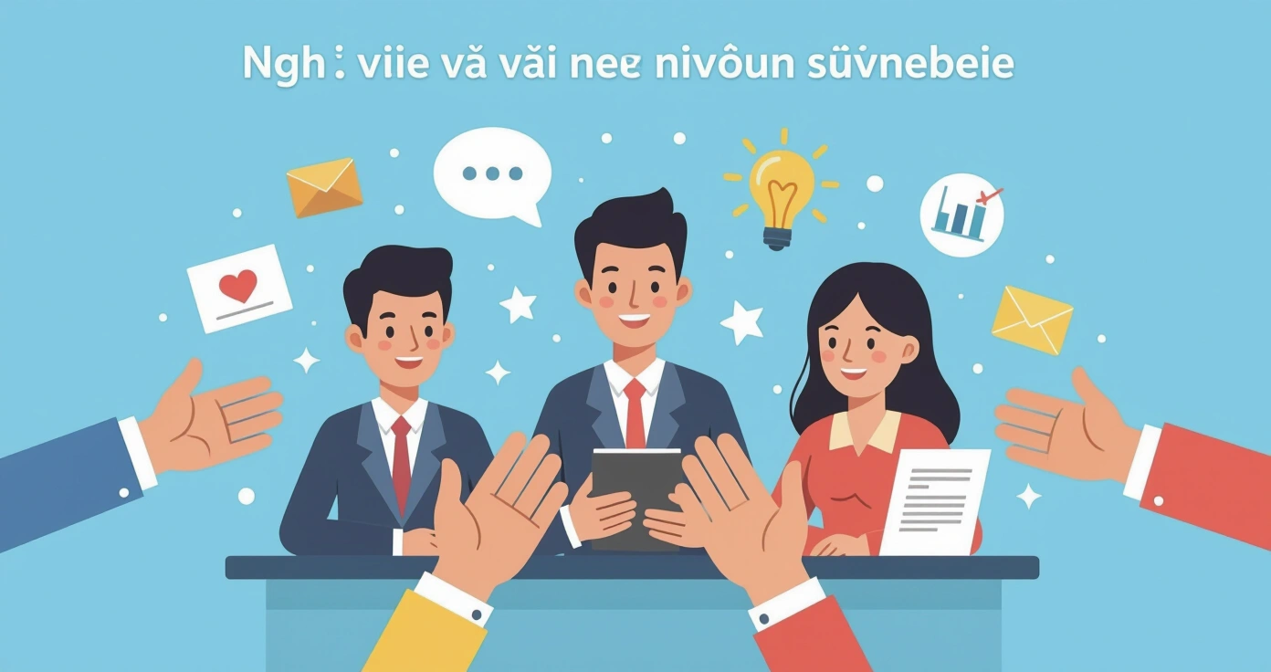 Phụ huynh nước ngoài đang tư vấn về chế độ nghỉ chăm con tại văn phòng hành chính Nhật Bản