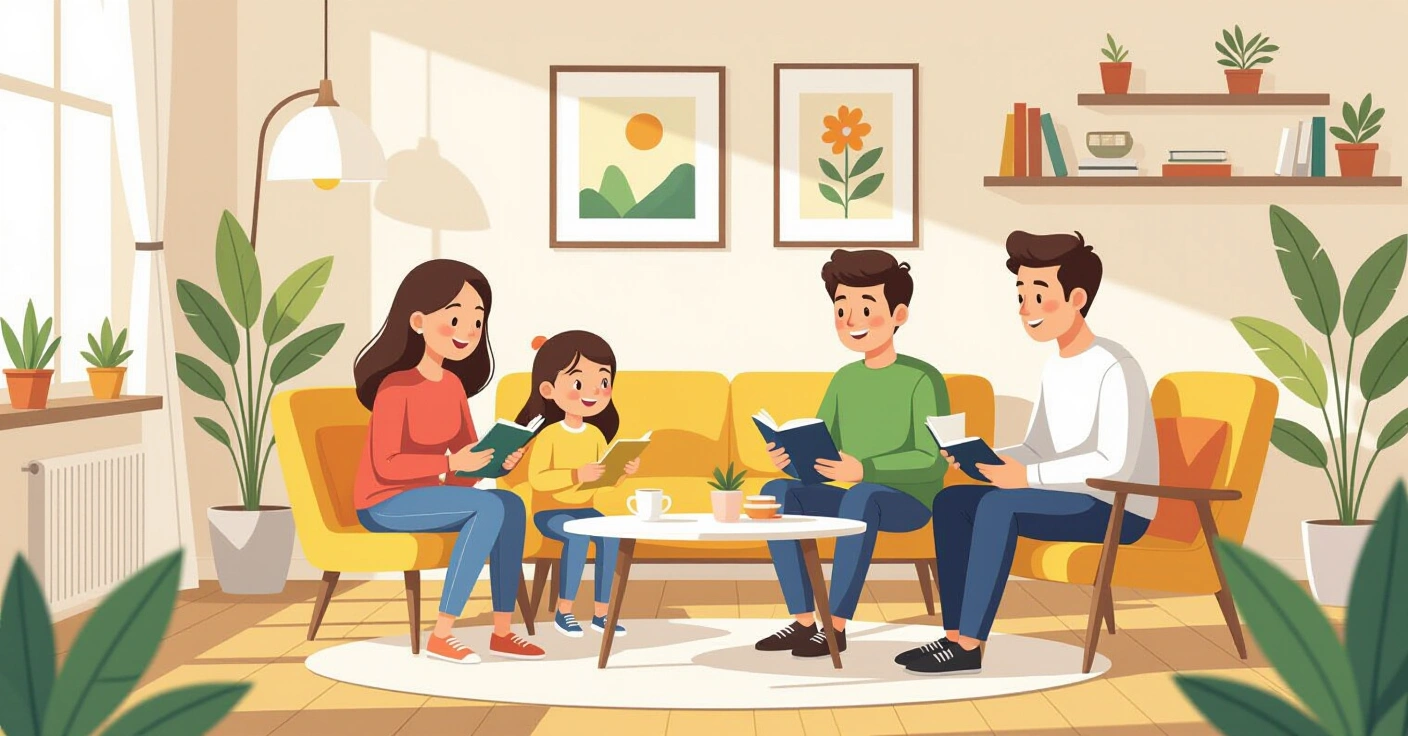 Thiết bị an toàn trẻ em và đồ dùng khẩn cấp trong căn hộ kiểu Nhật nhìn từ trên cao