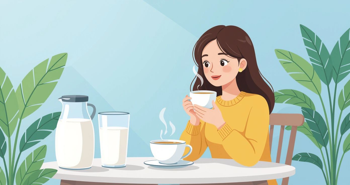 Mẹ đang cho trẻ ăn sữa chua trong bữa ăn dặm tại Nhật Bản