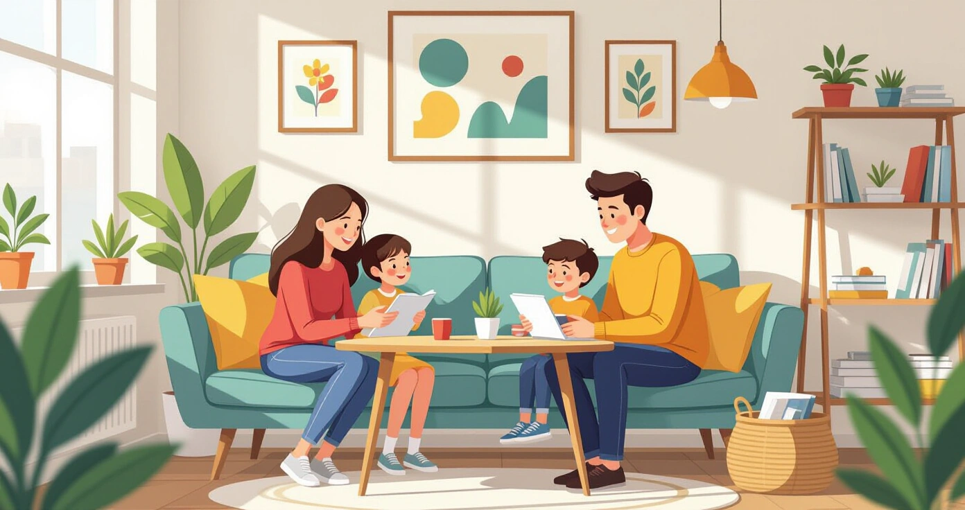 Mẹ đang chụp ảnh đồ dùng trẻ em cũ bằng điện thoại để đăng bán trên Mercari