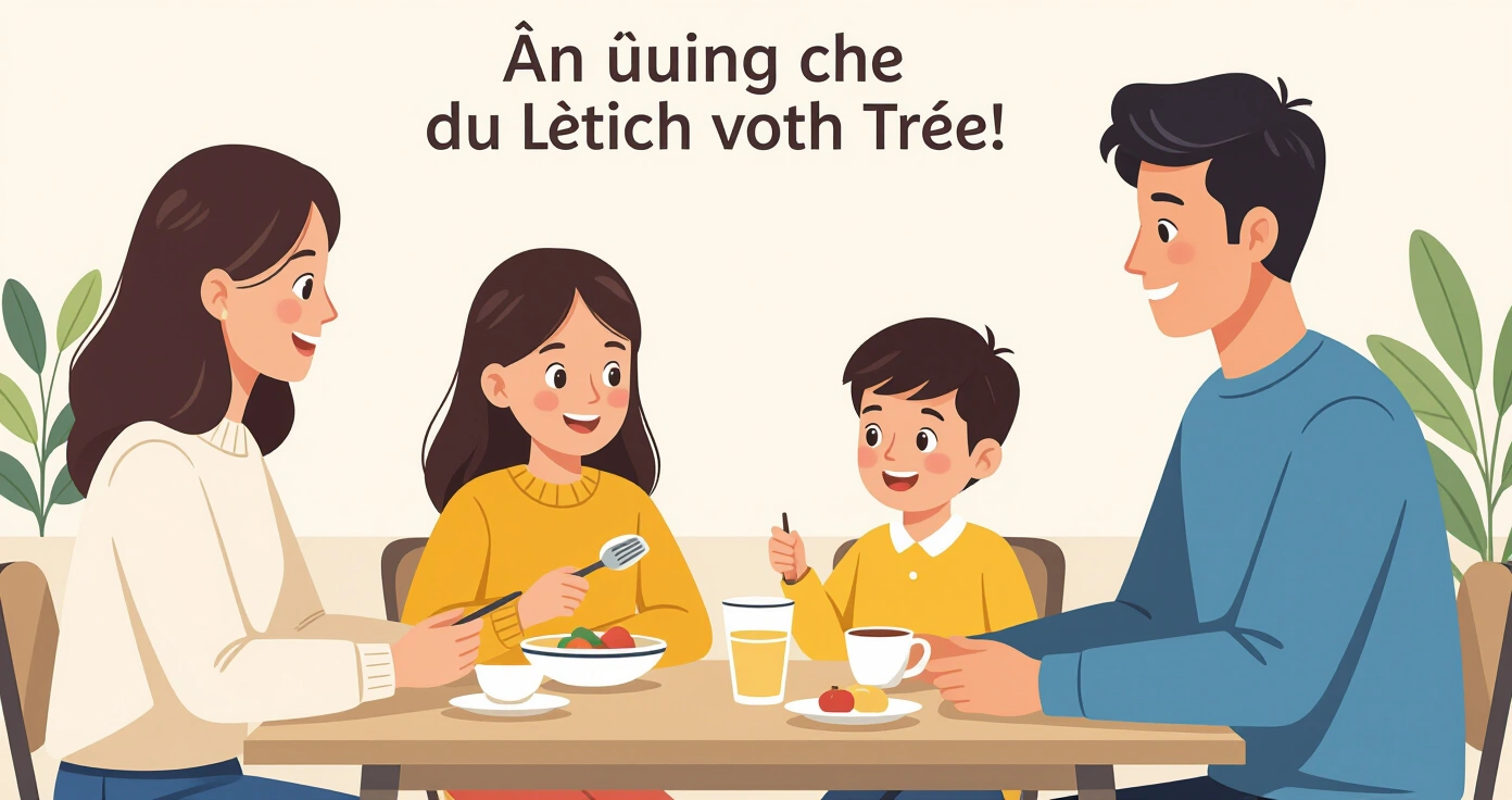 Cha mẹ đang chuẩn bị hộp đựng thực phẩm và đồ ăn nhẹ cho trẻ trong bếp khách sạn Nhật Bản