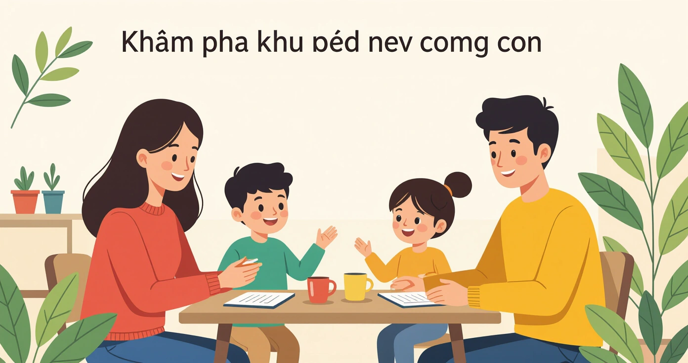 Gia đình đa văn hóa sử dụng bản đồ số để lên kế hoạch khám phá khu phố mới tại Nhật