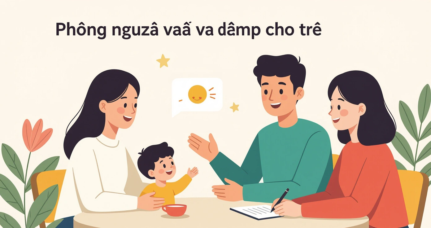 Trẻ em đội mũ bảo hiểm khi đi xe đạp trong công viên Nhật Bản