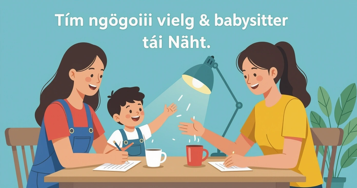 Phụ huynh nước ngoài đặt lịch babysitter qua ứng dụng điện thoại tại Nhật Bản