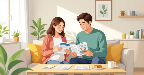 Mẹ bầu người Việt đang xem tài liệu hướng dẫn chọn bệnh viện sản khoa tại Nhật Bản