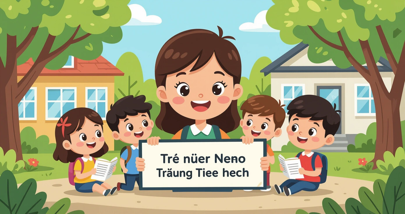 Học sinh nước ngoài đang học tiếng Nhật trong lớp hòa nhập tại trường tiểu học Nhật Bản