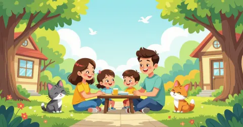 Trẻ em đa văn hóa tham gia hoạt động nhóm tại lớp học yochien Nhật Bản