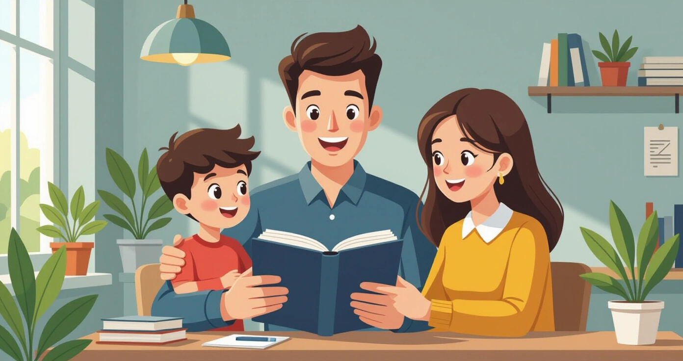 Gia đình đa văn hóa ngồi tư vấn với luật sư tại văn phòng pháp lý Nhật Bản