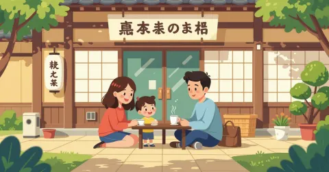 Phụ huynh nước ngoài cùng con đến phỏng vấn tại nhà trẻ Nhật Bản