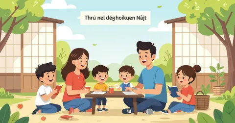 Phụ huynh nước ngoài nộp hồ sơ đăng ký hoikuen tại văn phòng thành phố Nhật Bản