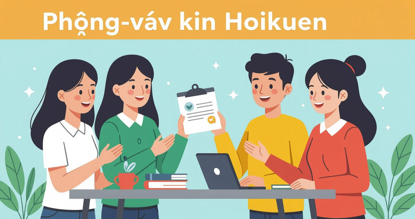 Phụ huynh chuẩn bị giấy tờ trước buổi phỏng vấn hoikuen