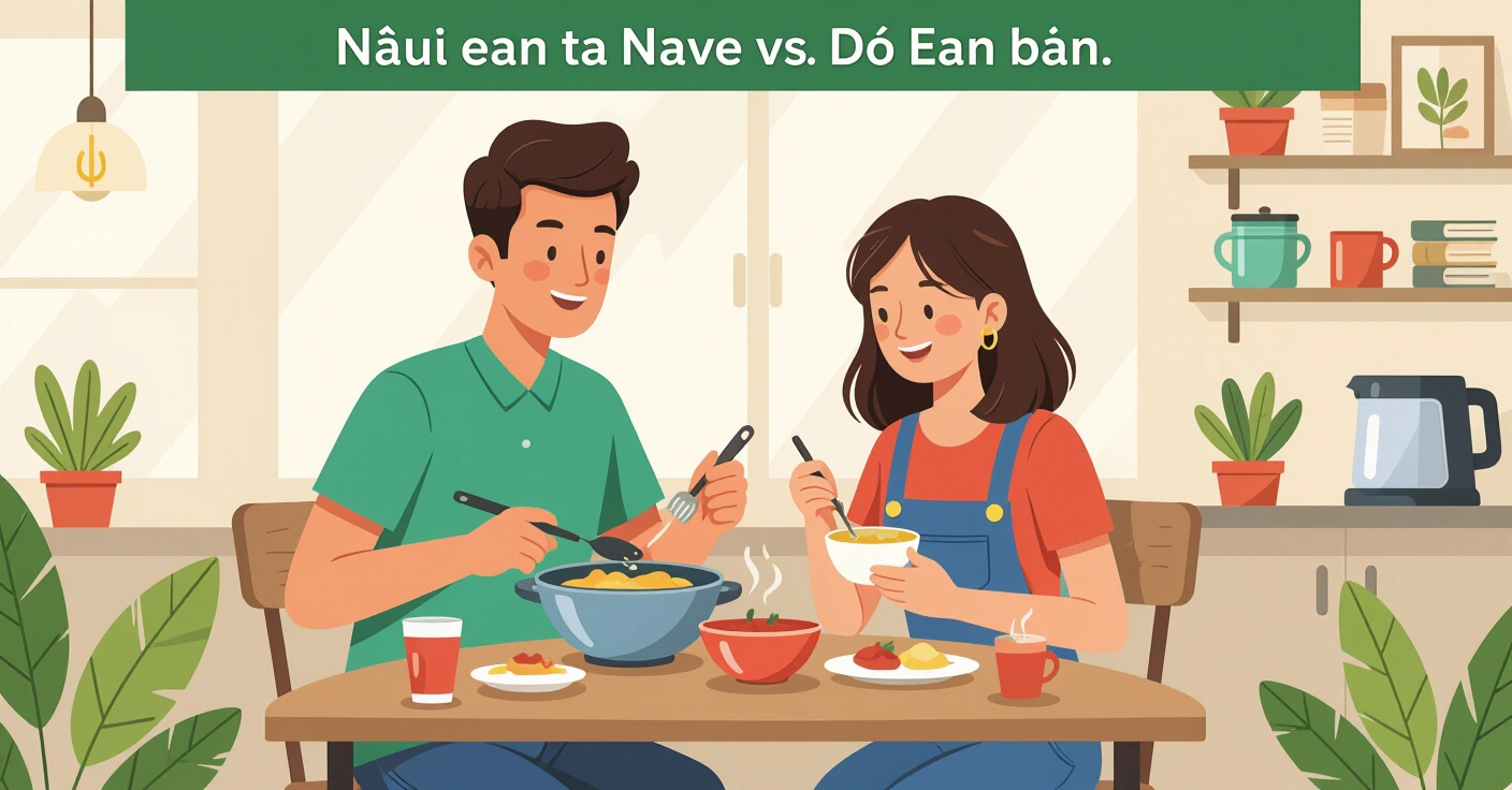 Cha mẹ người ngoài trong bếp Nhật so sánh đồ ăn dặm tự nấu và đồ ăn sẵn đóng hộp
