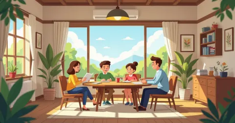 Cuộc họp phụ huynh giáo viên đa văn hóa tại trường Nhật Bản để thảo luận kế hoạch giáo dục cá nhân cho trẻ