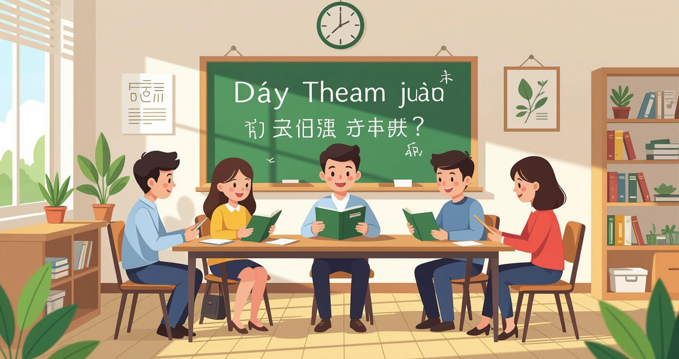 Phụ huynh nước ngoài trao đổi với giáo viên Nhật Bản về lịch học thêm của con