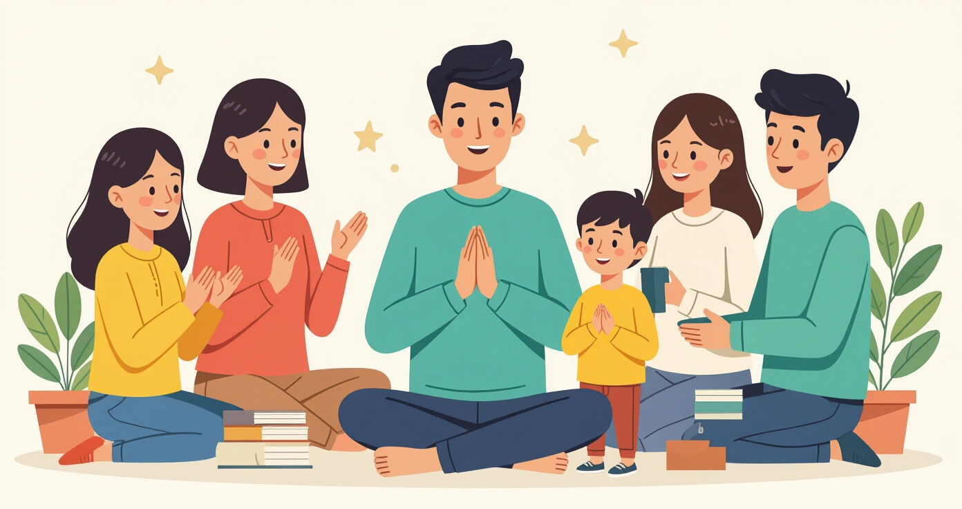Minh họa cấu trúc não bộ thay đổi tích cực sau 8 tuần thực hành thiền chánh niệm