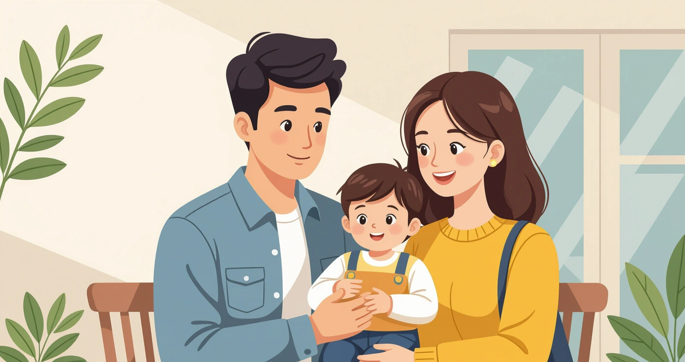 Hộp quà omiyage với khăn tay và đồ ăn nhẹ Nhật Bản được trao tay giữa hai gia đình hàng xóm