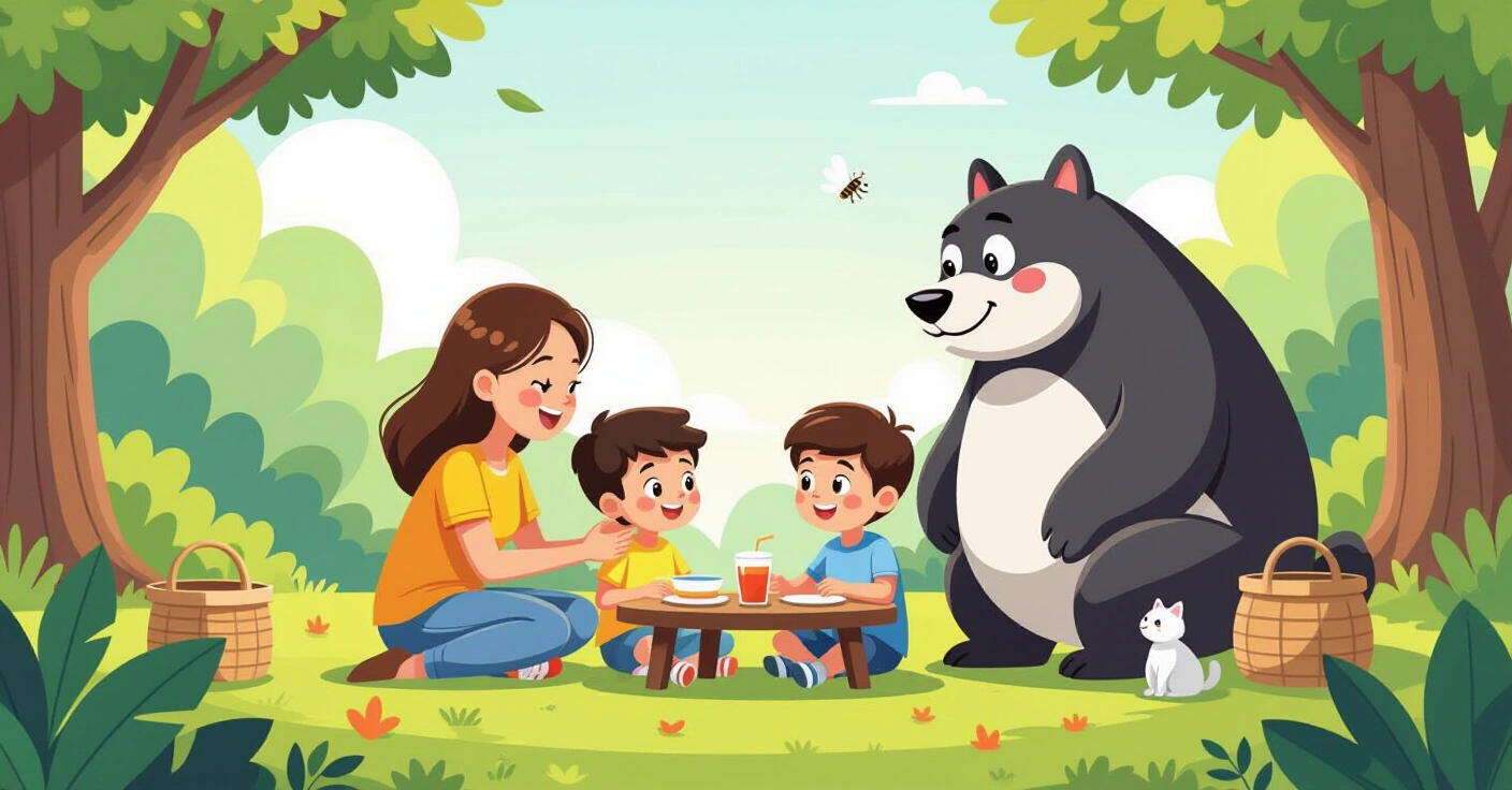 Cha mẹ kiểm tra thân nhiệt cho trẻ nhỏ trong phòng khách Nhật Bản