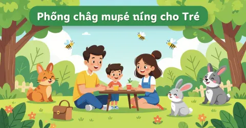 Phụ huynh thoa thuốc chống muỗi lên cánh tay trẻ trong công viên Nhật Bản mùa hè