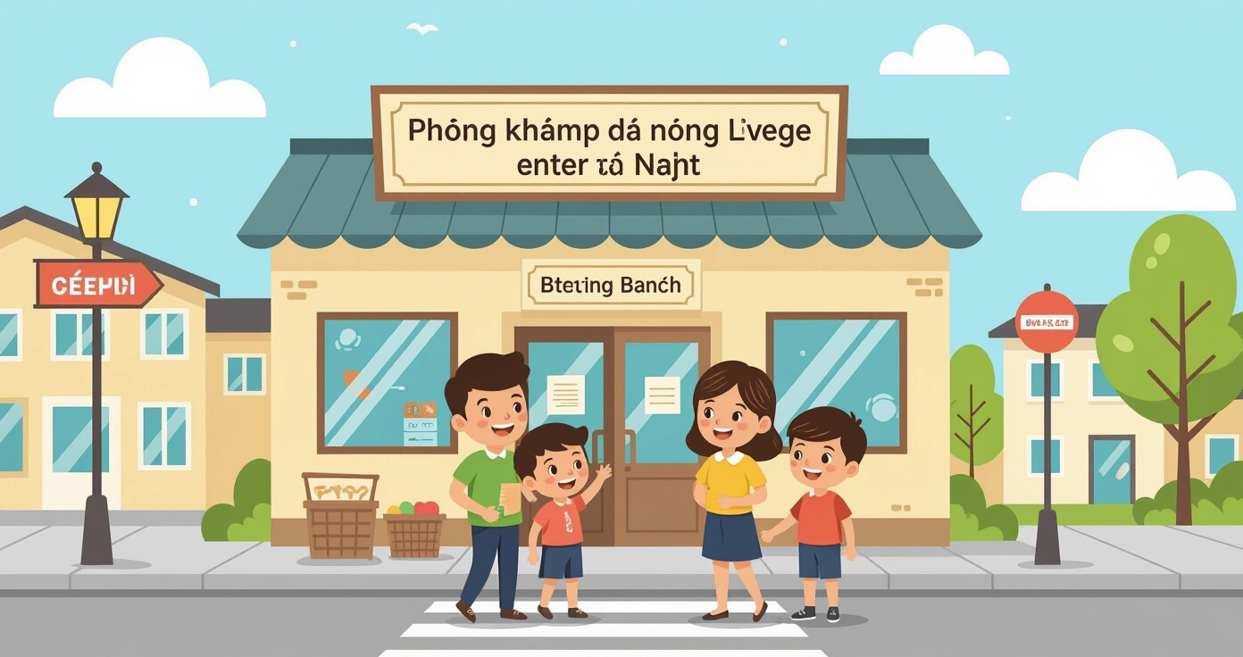 Gia đình sử dụng điện thoại để liên lạc với dịch vụ phiên dịch y tế tại nhà