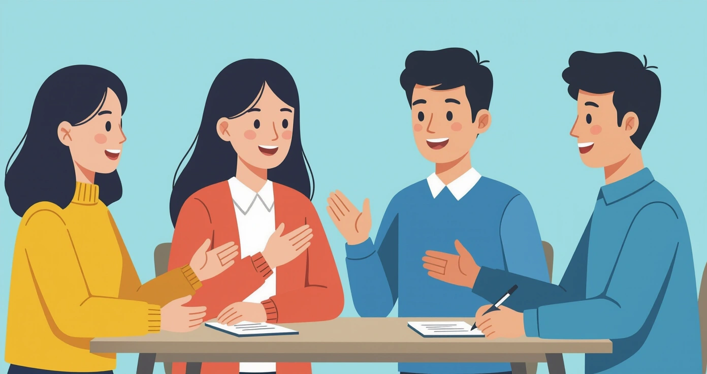 Phụ huynh nước ngoài chào hỏi và trao quà nhỏ cho hàng xóm Nhật tại cửa căn hộ