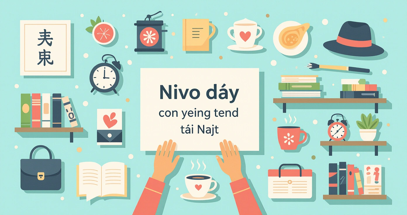 Bộ dụng cụ chăm sóc trẻ sơ sinh trên nền tatami Nhật Bản