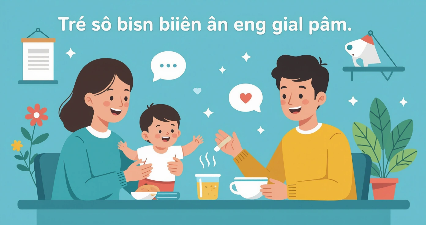 Mẹ đang bế trẻ sơ sinh trong tư thế nghiêng nhẹ trên ghế bành, phong cách minh họa editorial flat vector