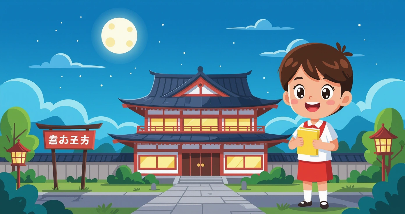 Giáo viên hoikuen chăm sóc trẻ ngủ yên trong phòng ngủ ban đêm
