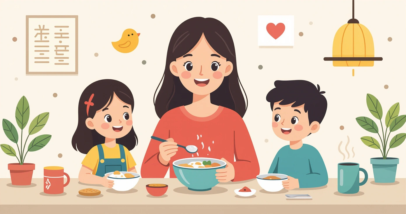 Hộp bento đầy màu sắc với cơm, rau củ và protein được sắp xếp đẹp mắt cho trẻ mẫu giáo tại Nhật