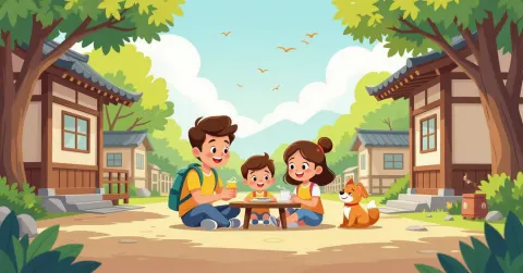 Phụ huynh Việt chuẩn bị hồ sơ hộ chiếu cho con tại bàn làm việc ở Nhật Bản