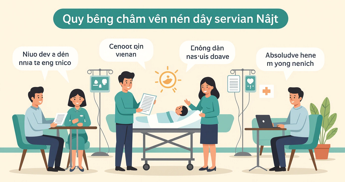 Nữ hộ sinh hướng dẫn mẹ cách tắm cho bé sơ sinh tại bệnh viện Nhật