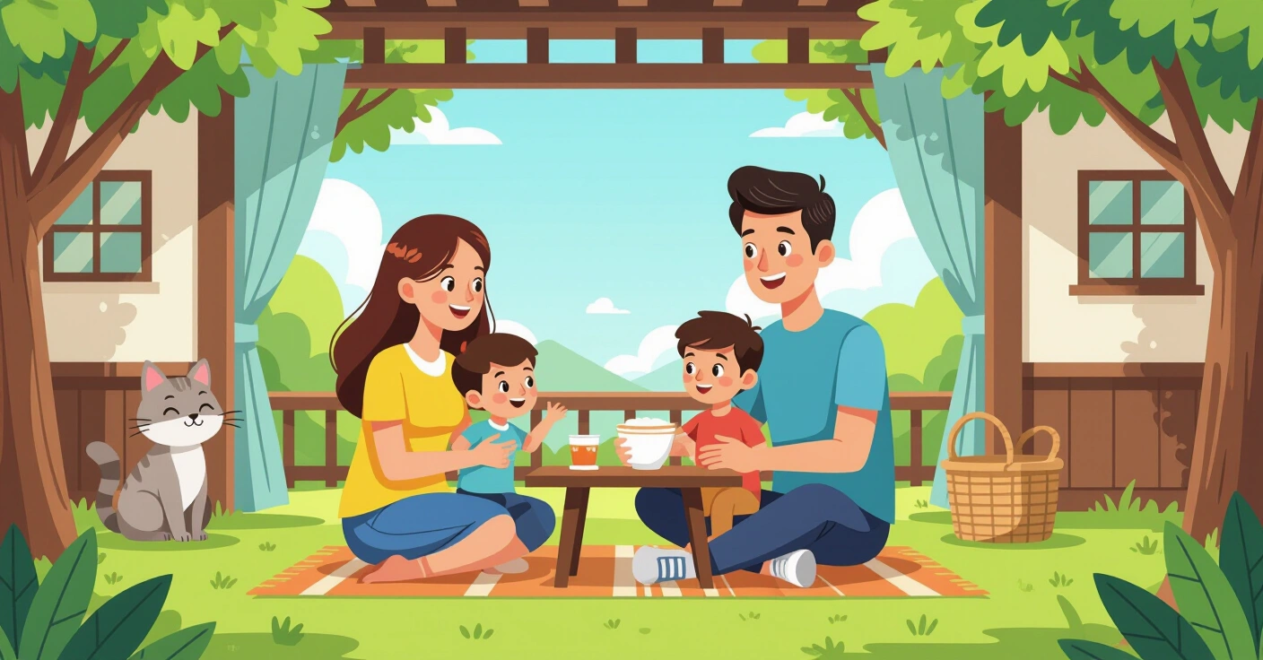 Minh họa bà mẹ mang thai đi khám tại bệnh viện Nhật Bản, phong cách flat vector hiện đại