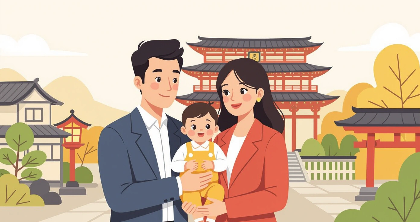 Minh họa sổ tay Boshi-techo và phiếu khám thai, phong cách flat vector hiện đại