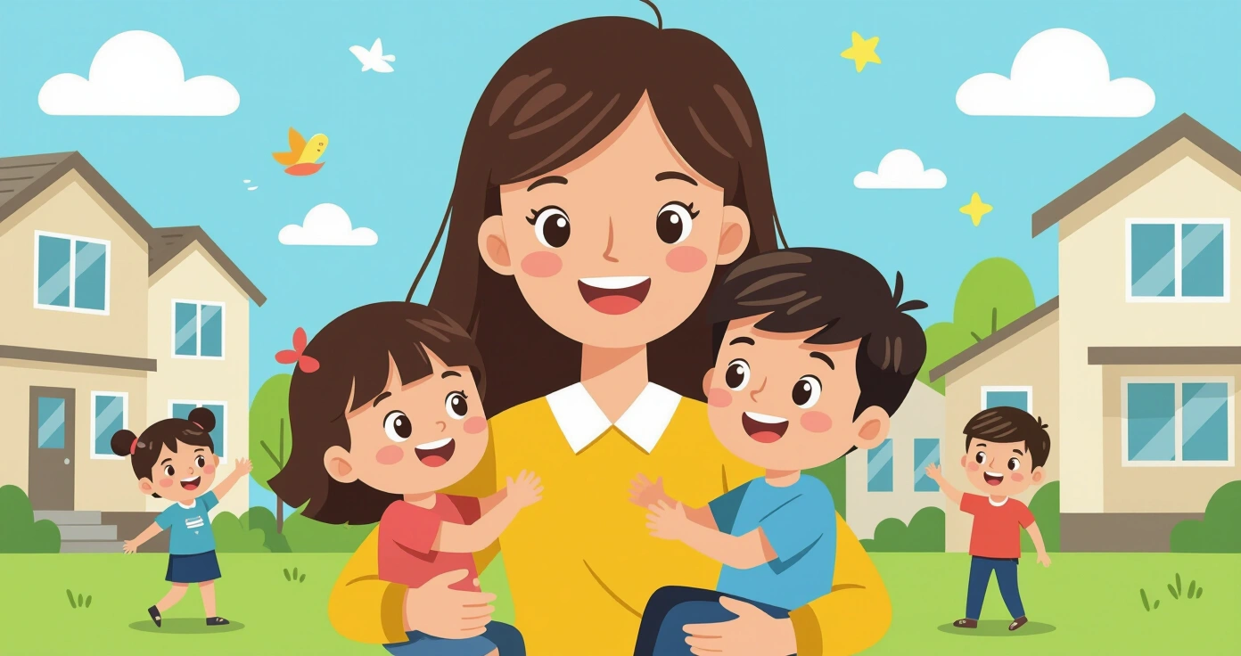 Cha mẹ đang giúp con làm bento trong bếp Nhật Bản, khoảnh khắc kết nối giản dị nhưng đầy ý nghĩa