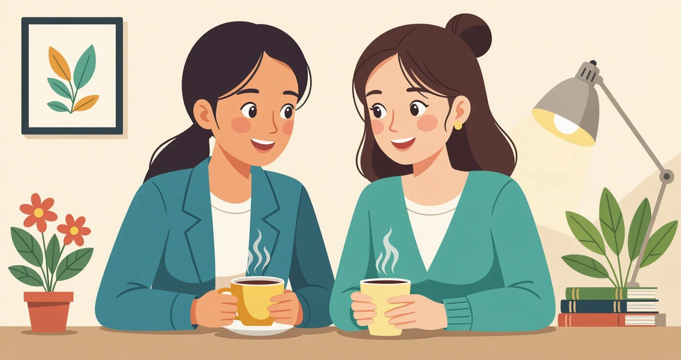 Cha mẹ đang lắng nghe con trẻ chia sẻ về những khó khăn ở trường học