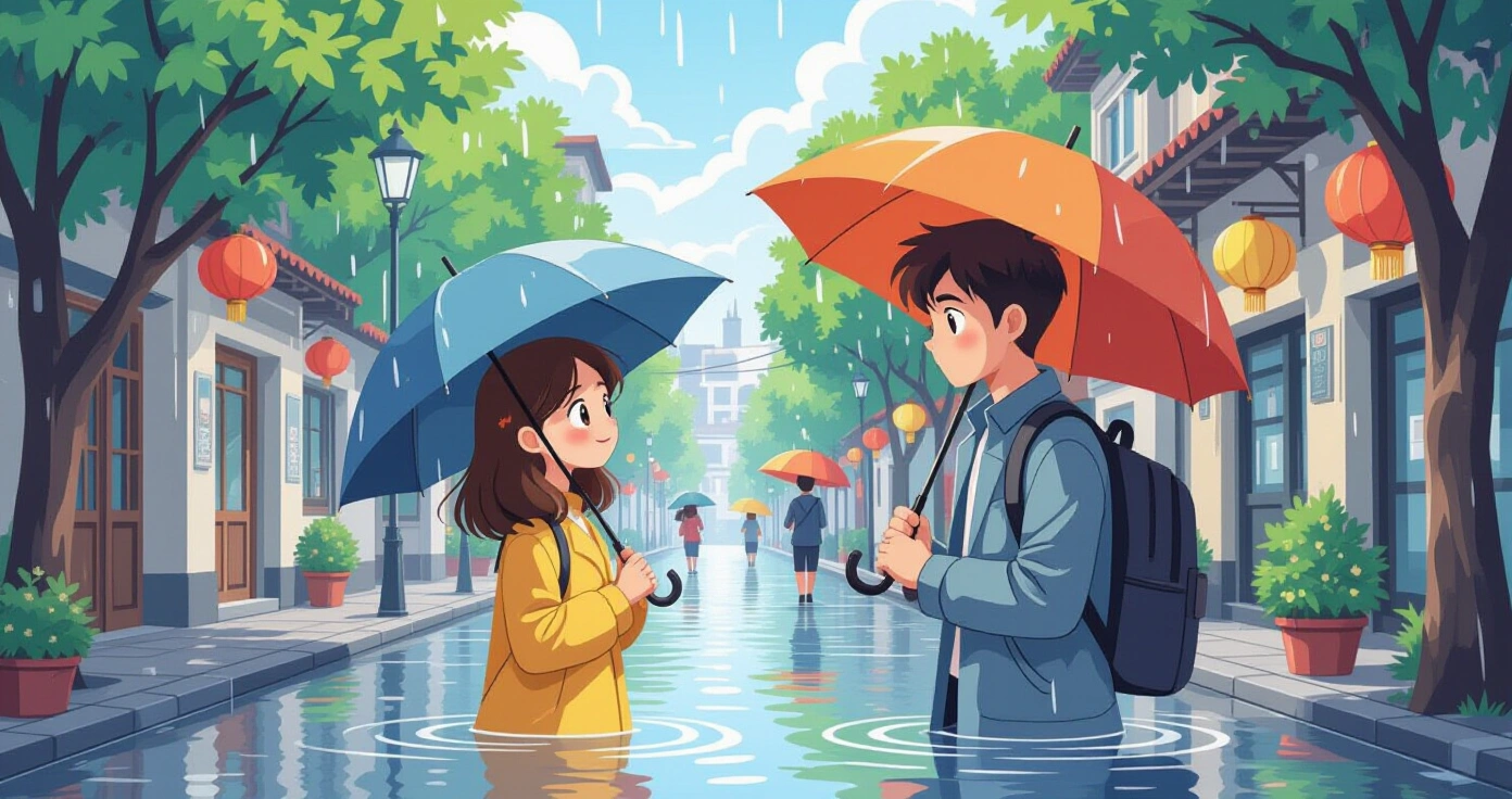 Phụ huynh kiểm tra máy hút ẩm và nhiệt ẩm kế trong phòng trẻ tại Nhật Bản