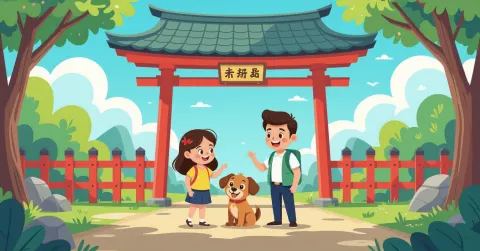 Minh họa cha mẹ hướng dẫn trẻ nhận biết nguy hiểm trong căn hộ Nhật Bản hiện đại