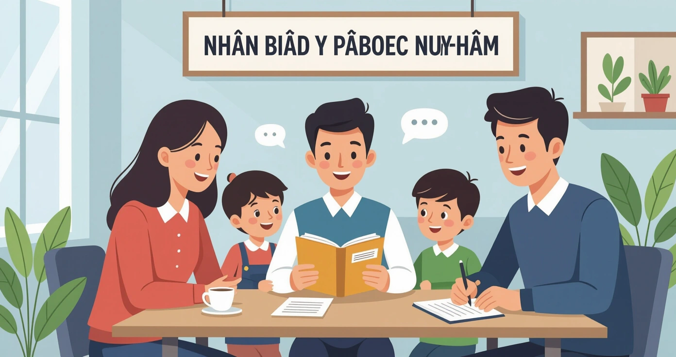 Cha mẹ hướng dẫn trẻ phân biệt tình huống an toàn và nguy hiểm trong phòng khách Nhật Bản