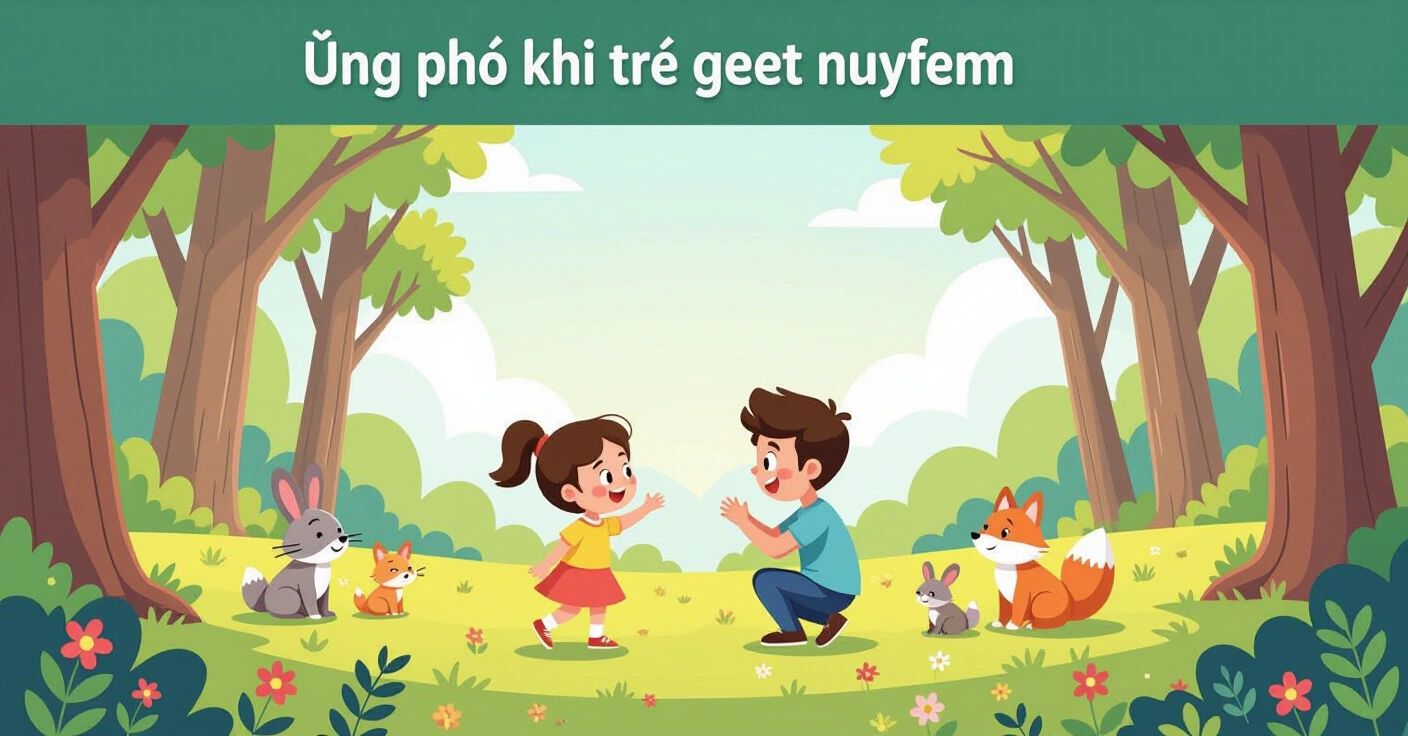 Minh họa cha mẹ hướng dẫn trẻ kỹ năng an toàn trong căn hộ Nhật Bản hiện đại, phong cách minh họa phẳng thân thiện