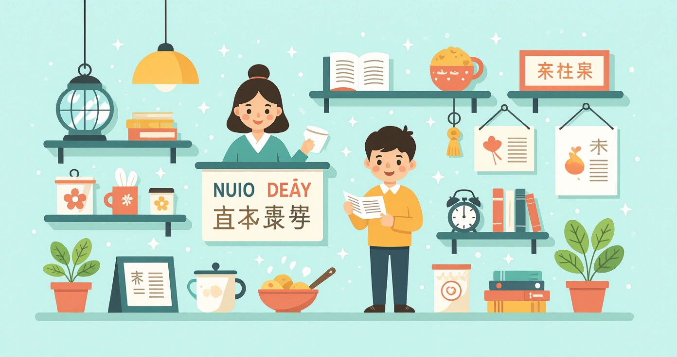 Các dụng cụ an toàn cho trẻ em như còi báo động và dây đeo phản quang trên nền tatami