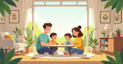 Gia đình đa văn hóa chuẩn bị nhà cửa theo mùa tại Nhật Bản