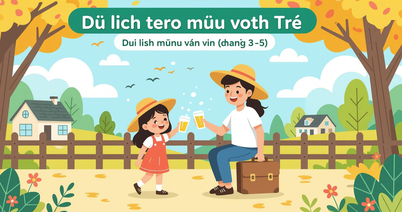 Gia đình trượt tuyết tại resort Gala Yuzawa mùa đông, minh họa phong cách editorial