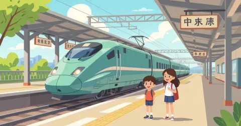 Gia đình đa văn hóa vui chơi tại công viên giải trí Nhật Bản vào ngày nắng đẹp